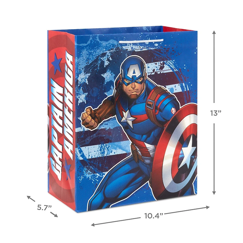 13" Marvel Captain America Large Gift Bag for only USD 4.49 | Hallmark