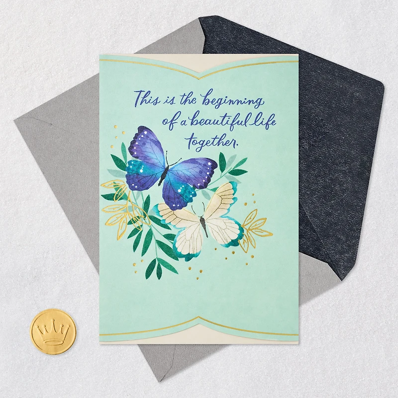 The Beginning of a Beautiful Life Together Wedding Card for only USD 5.59 | Hallmark
