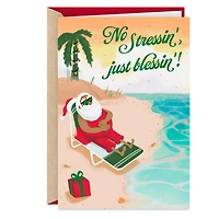 Good Vibes Santa on the Beach Christmas Card for only USD 2.59 | Hallmark