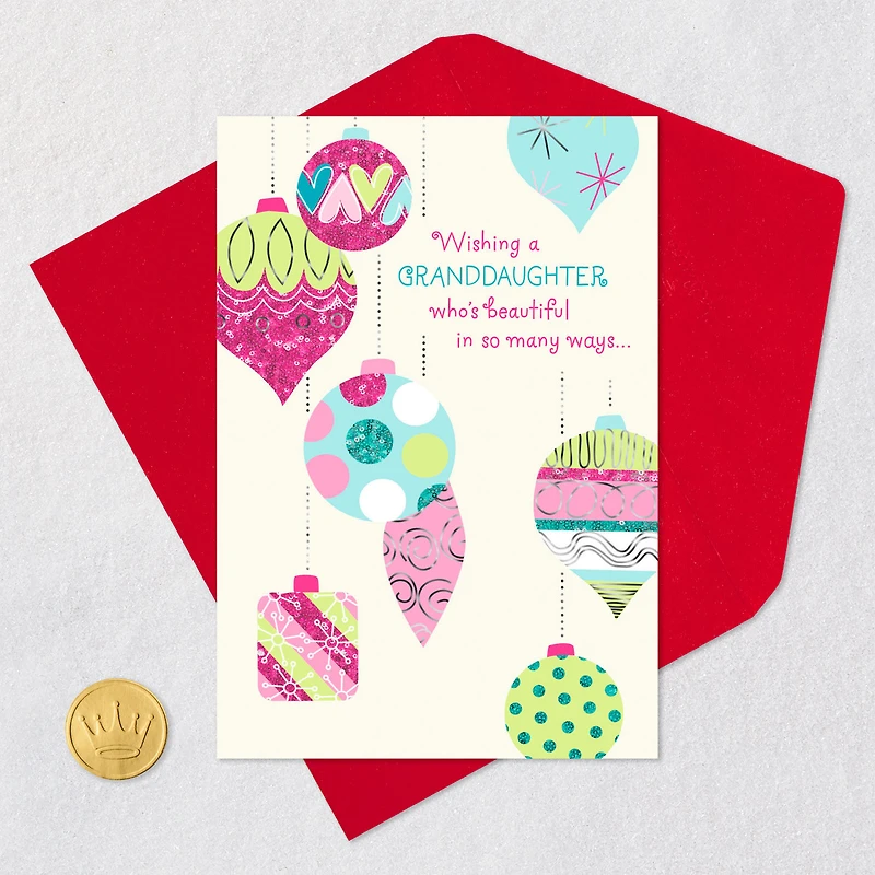 You're Beautiful in Many Ways Christmas Card for Granddaughter for only USD 2.50 | Hallmark