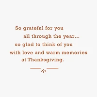 With Love and Warm Memories Thanksgiving Card for Both for only USD 2.99 | Hallmark