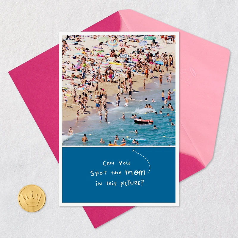 Hope Your Day Is Beachy Funny Mother's Day Card for only USD 3.99 | Hallmark