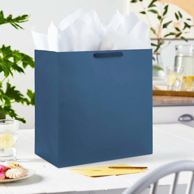 15" Navy Extra-Deep Gift Bag for only USD 5.49 | Hallmark