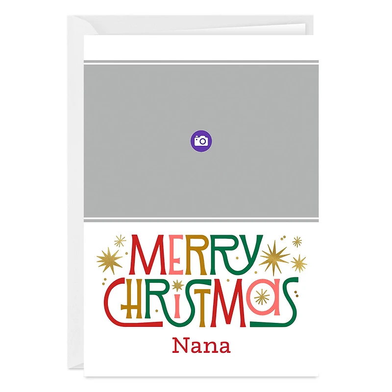 Personalized Retro-Style Merry Christmas Photo Card for only USD 4.99 | Hallmark