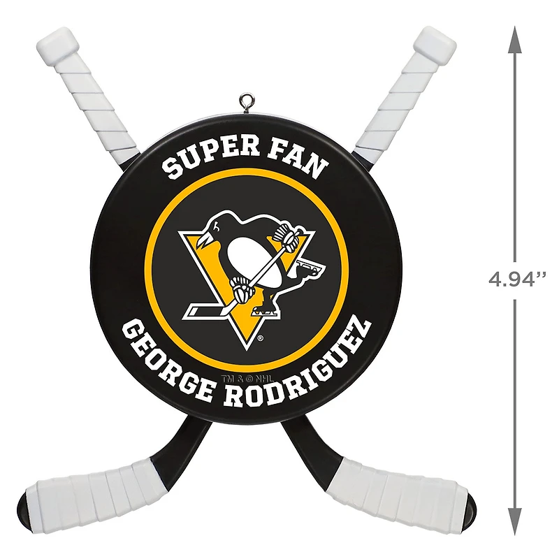 NHL Pittsburgh Penguins® Hockey Personalized Ornament