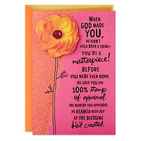 God Made a Masterpiece Religious Birthday Card for only USD 5.59 | Hallmark