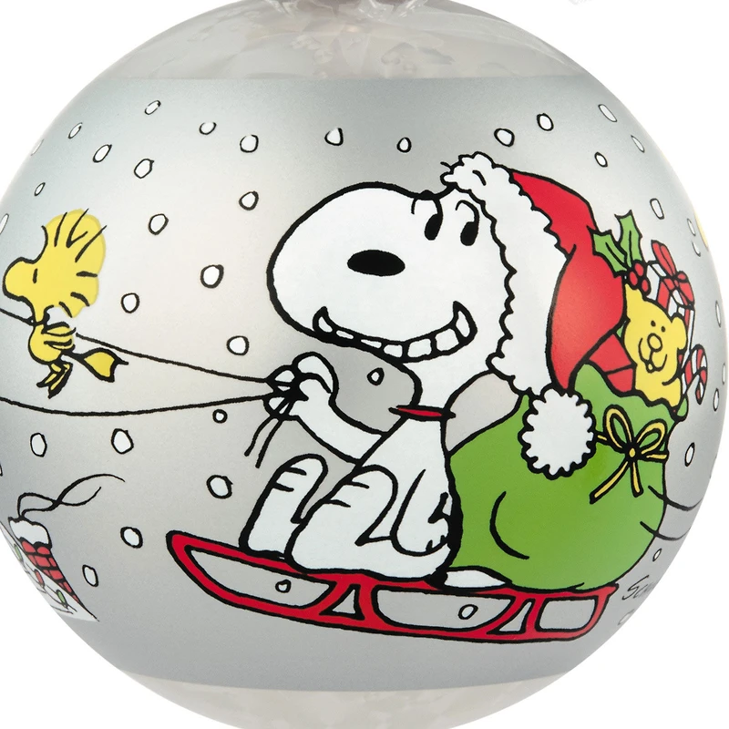 Peanuts® 75th Anniversary Special Edition Glass Ornament for only USD 33.99 | Hallmark