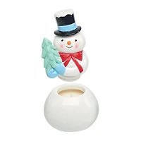 Peppermint Scented Ceramic Snowman Candle for only USD 16.99 | Hallmark
