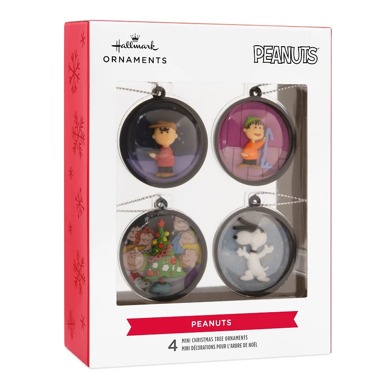 Mini Peanuts® Scenes Shatterproof Hallmark Ornaments, Set of 4 for only USD 16.49 | Hallmark