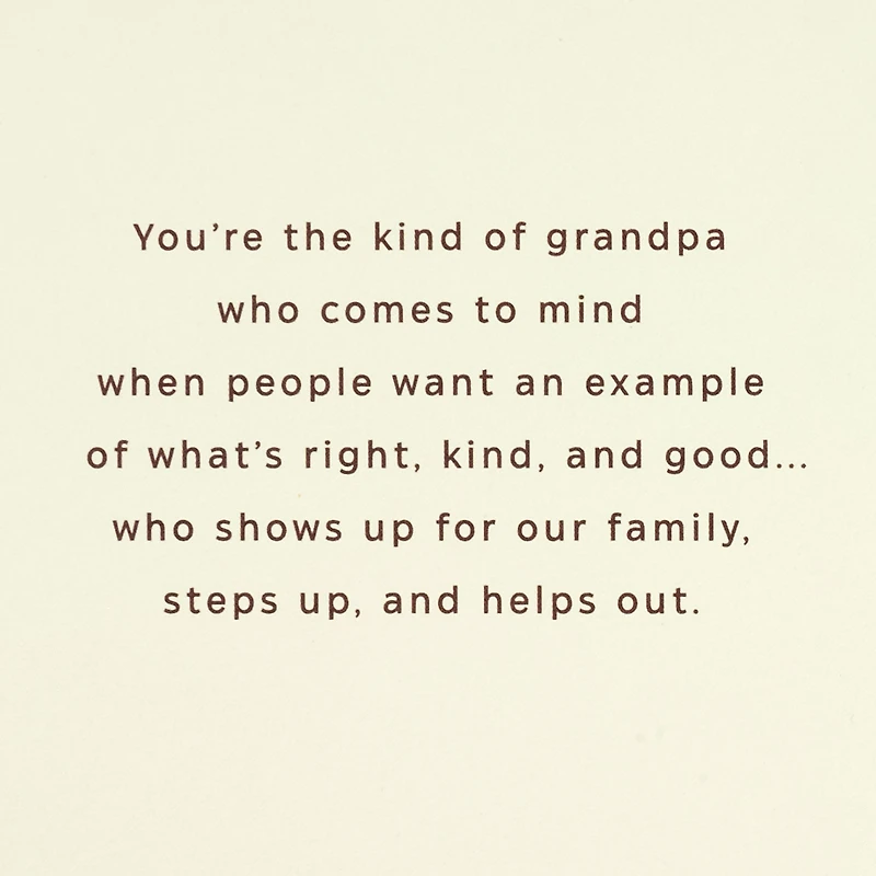 You're a Lifelong Inspiration Father's Day Card for Grandpa for only USD 6.59 | Hallmark