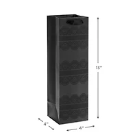 13" Black Lace Wine Gift Bag for only USD 4.49 | Hallmark