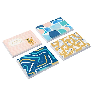 Playful Pets and Patterns Assorted Blank Notes in Designed Box, Pack of 24 for only USD 15.99 | Hallmark