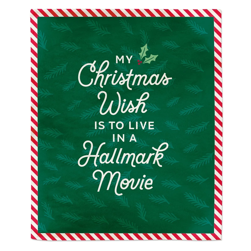 Hallmark Channel My Christmas Wish Throw Blanket, 50x60 for only USD 22.99 | Hallmark