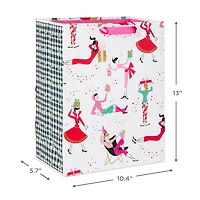 13" Retro Party Gals on White Large Holiday Gift Bag for only USD 4.99 | Hallmark
