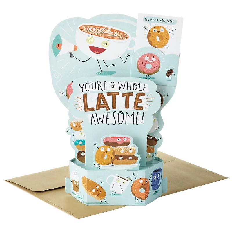 A Whole Latte Awesome Funny 3D Pop-Up Gift Card Holder for only USD 7.99 | Hallmark