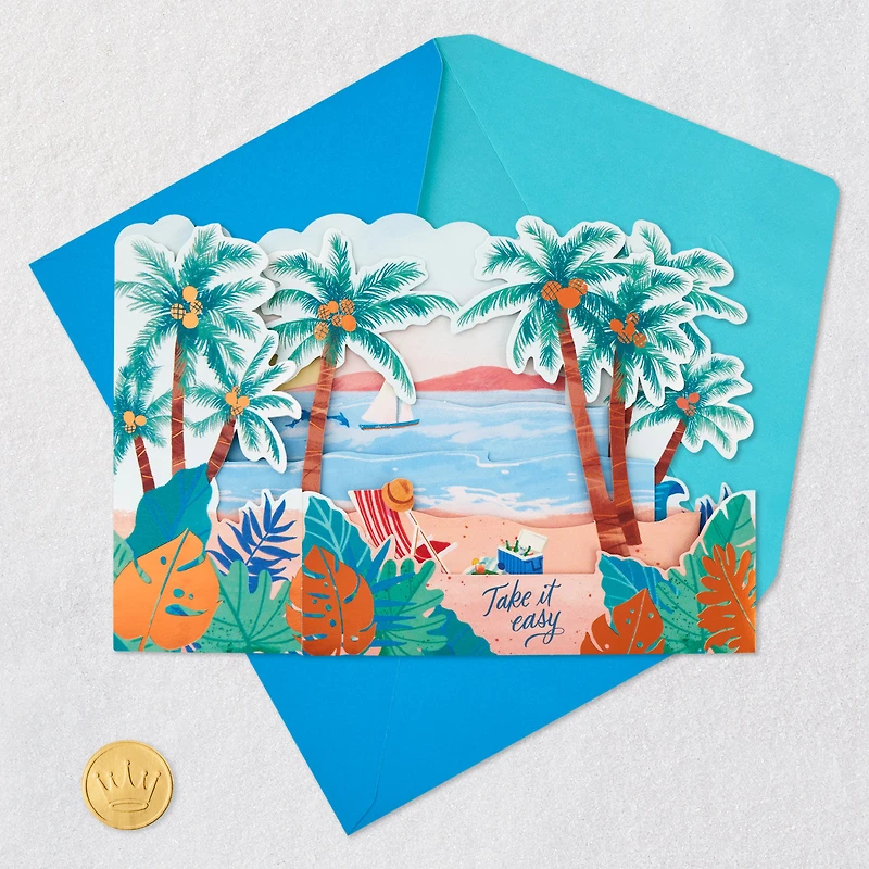Have a Relaxing Day Beach Scene 3D Pop-Up Card for only USD 6.99 | Hallmark