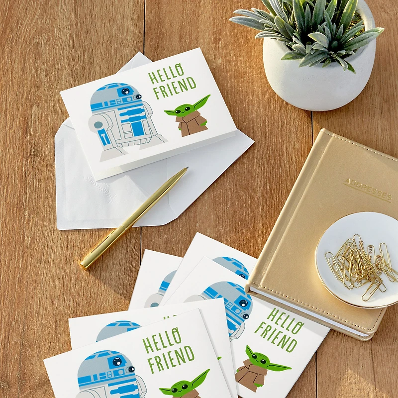 Star Wars: The Mandalorian™ R2-D2™ and Grogu™ Blank Notes, Pack of 10 for only USD 10.49 | Hallmark