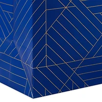 13" Gold Geometric on Navy Blue Large Gift Bag for only USD 4.99 | Hallmark