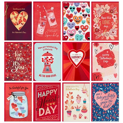 Bold and Bright Assorted Valentine's Day Cards, Pack of 12 for only USD 12.99 | Hallmark