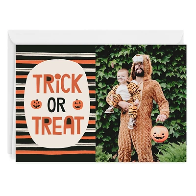 Bold Stripes Trick or Treat Custom Halloween Card for only USD 4.99 | Hallmark