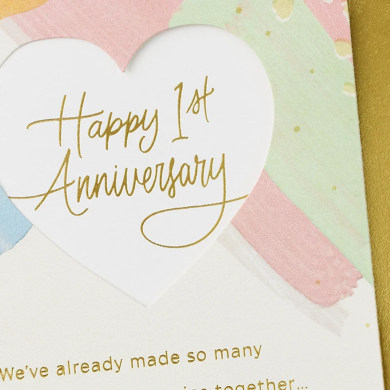 We've Only Just Begun 1st Anniversary Card for only USD 4.99 | Hallmark