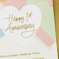 We've Only Just Begun 1st Anniversary Card for only USD 4.99 | Hallmark