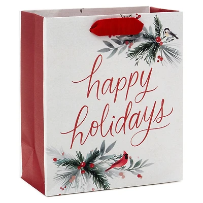 6.5" Happy Holidays on White Small Gift Bag for only USD 2.49 | Hallmark