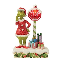 Jim Shore Grinch by Light-Up Stop Sign Figurine, 9.3" for only USD 94.99 | Hallmark