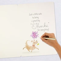 16" Dog With Flowers Jumbo Thank-You Card for only USD 9.99 | Hallmark