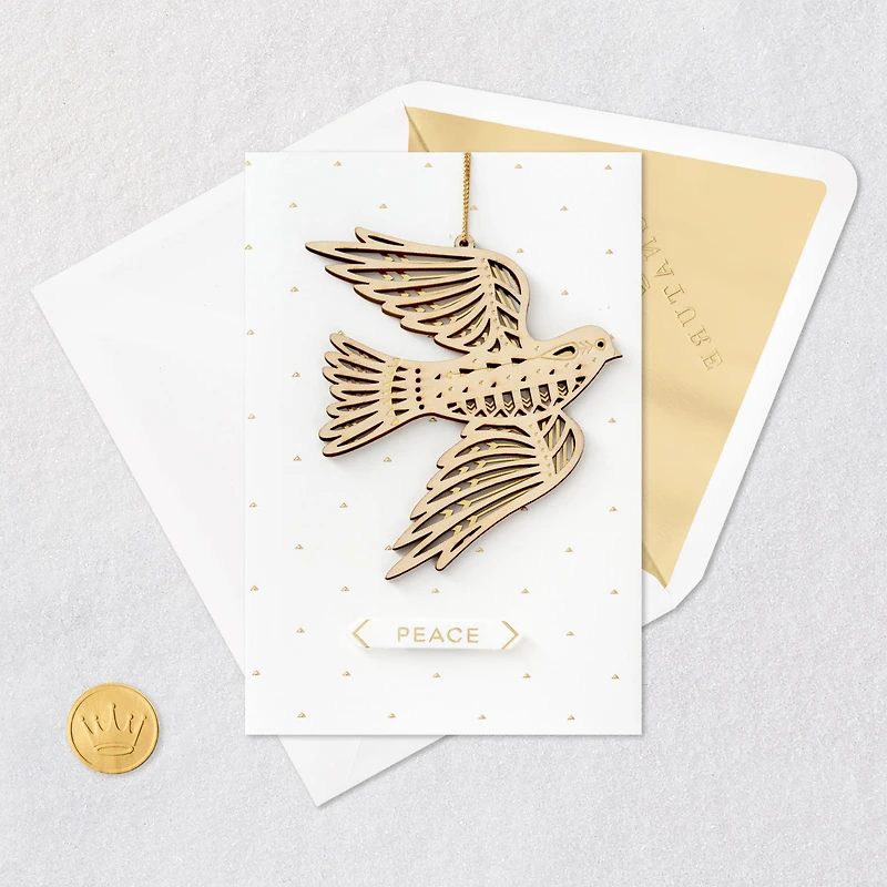 Peace Dove Christmas Card With Ornament for only USD 9.99 | Hallmark