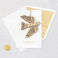 Peace Dove Christmas Card With Ornament for only USD 9.99 | Hallmark
