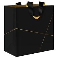 7.7" Gold Lines on Black Medium Gift Bag for only USD 6.79 | Hallmark