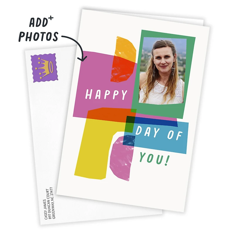 Bold and Bright Abstract Shapes Custom Birthday Card for only USD 4.99 | Hallmark