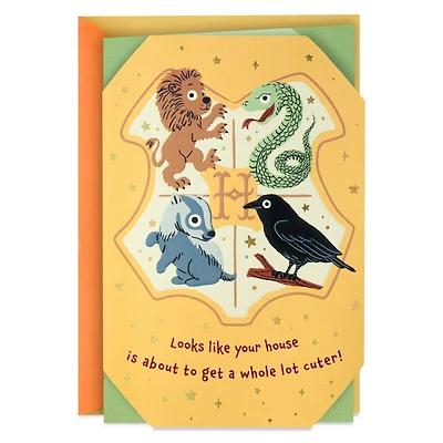 Harry Potter™ Hogwarts™ Crest Baby Shower Card for only USD 5.99 | Hallmark
