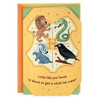 Harry Potter™ Hogwarts™ Crest Baby Shower Card for only USD 5.99 | Hallmark