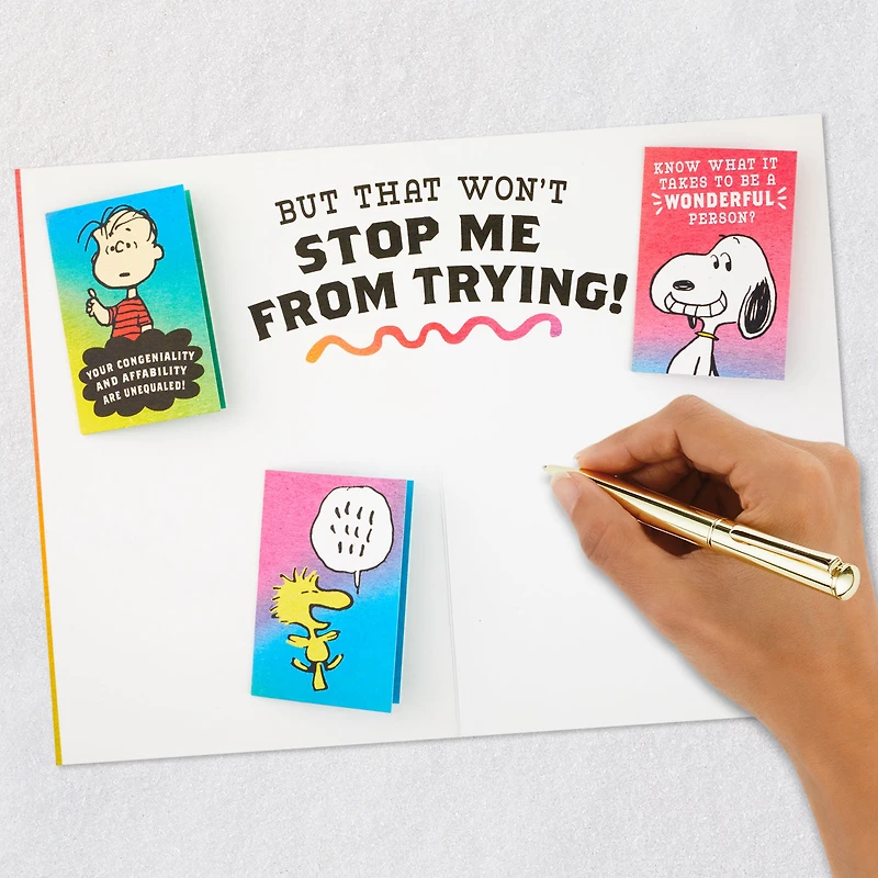 Peanuts® Charlie Brown Wonderful You Funny Birthday Card With Mini Cards for only USD 5.99 | Hallmark