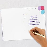 Dog With Balloons 3rd Birthday Card for Girls for only USD 5.59 | Hallmark