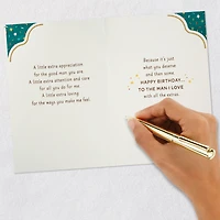 A Little Extra for the Man I Love Romantic Birthday Card for Him for only USD 5.59 | Hallmark