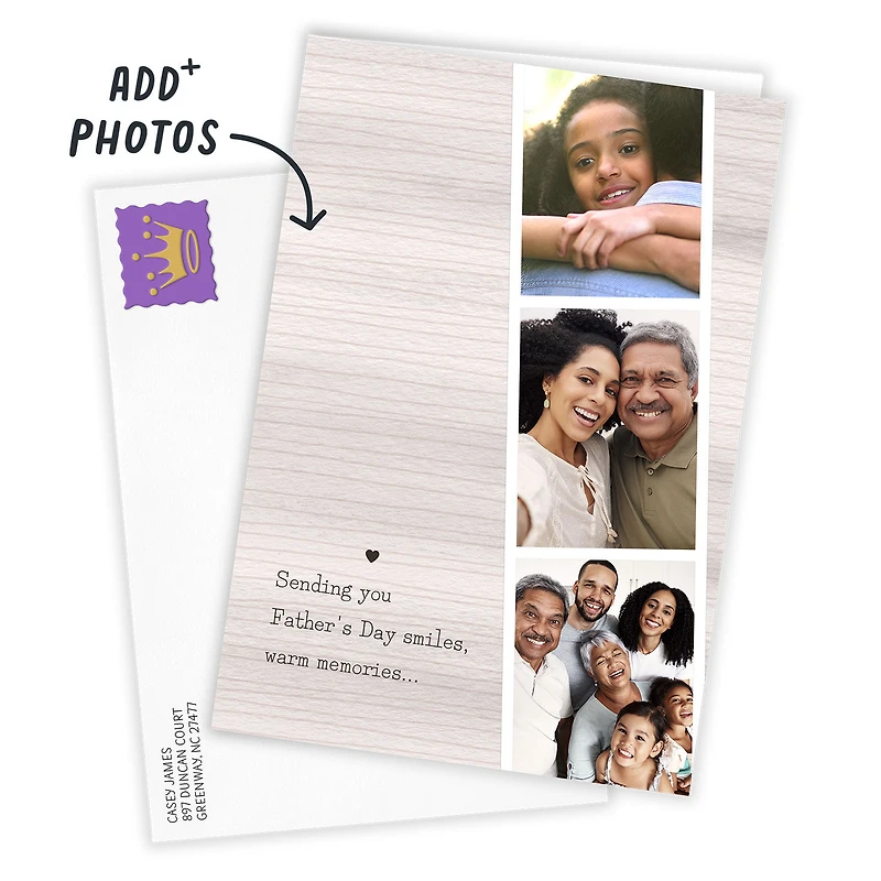 Sending Smiles and Warm Memories Photo Strip Custom Father's Day Card for only USD 4.99 | Hallmark