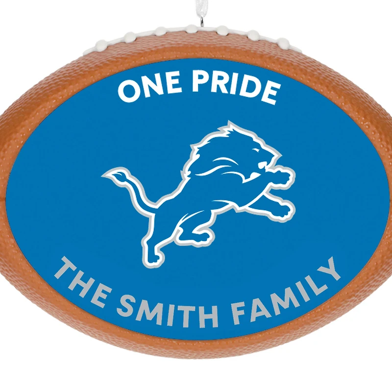 NFL Detroit Lions Football Personalized Ornament, Custom Text for only USD 30.99 | Hallmark