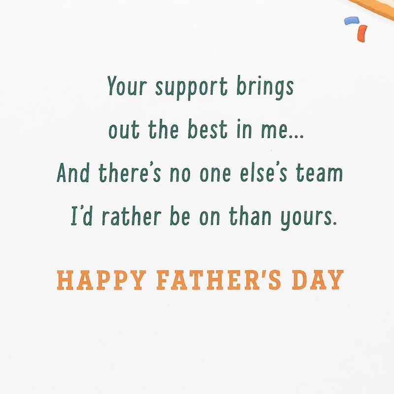 No Other Team I'd Rather Be On Than Yours Father's Day Card for Dad for only USD 6.59 | Hallmark