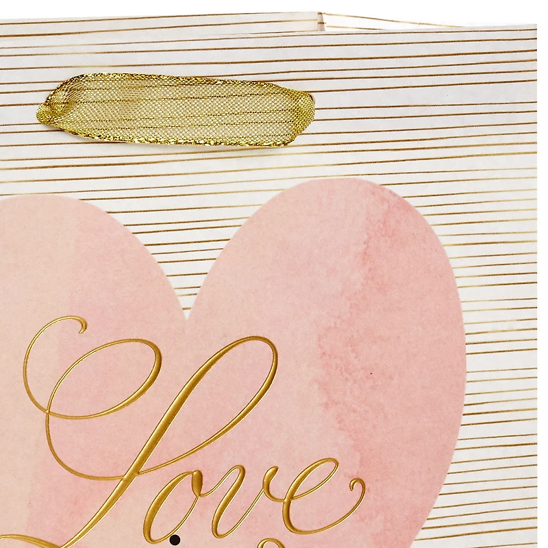 9.6" Love Lettering on Pink Medium Gift Bag for only USD 3.99 | Hallmark