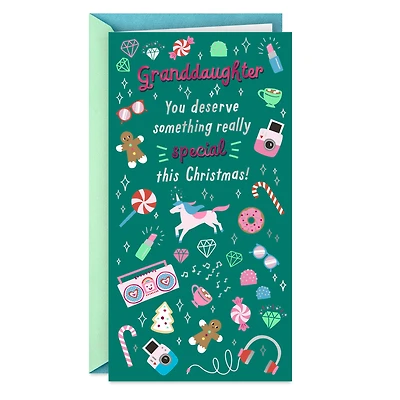 You Deserve Something Special Money Holder Christmas Card for Granddaughter for only USD 2.99 | Hallmark