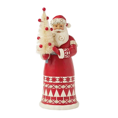 Jim Shore Nordic Noel Santa With Sisal Tree Figurine, 10.04" for only USD 84.99 | Hallmark
