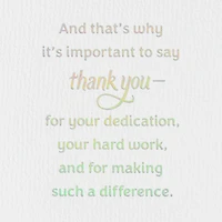 Important Work Thank-You Card for Teachers for only USD 4.99 | Hallmark