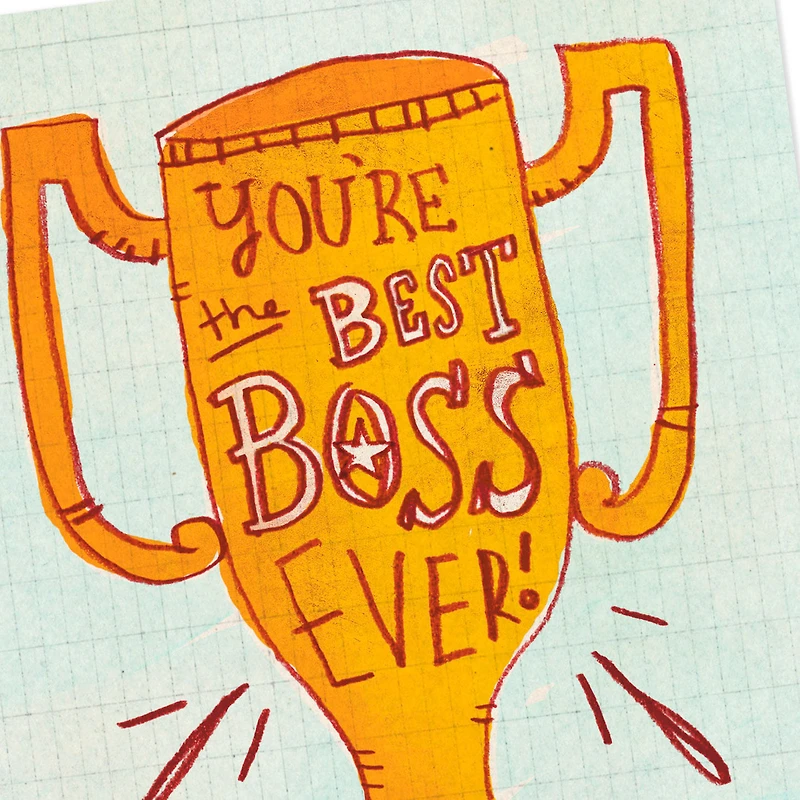 Best Boss Ever Trophy Funny Boss's Day Card for only USD 3.49 | Hallmark