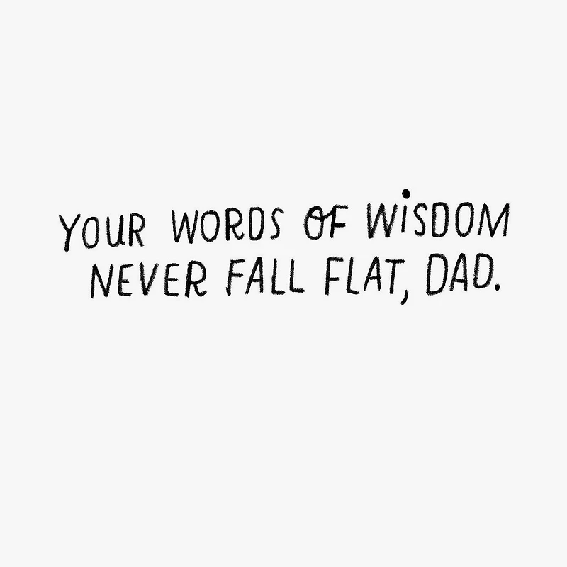 Your Wisdom Never Falls Flat Funny Father's Day Card for Dad for only USD 3.99 | Hallmark