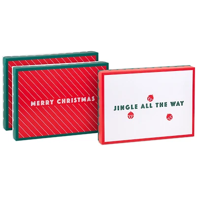 Jingle All the Way 3-Pack Assortment Large Christmas Gift Box Bundle for only USD 5.49 | Hallmark