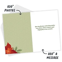 Feliz Navidad Poinsettias Spanish-Language Custom Christmas Card for only USD 4.99 | Hallmark