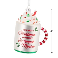 Hallmark Channel Festive Mug Glass Hallmark Ornament for only USD 19.99 | Hallmark